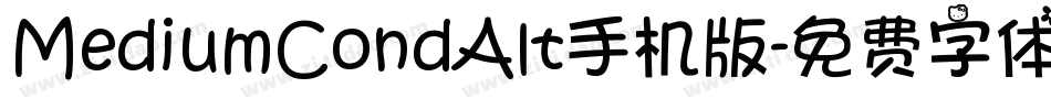MediumCondAlt手机版字体转换