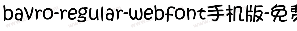 bavro-regular-webfont手机版字体转换