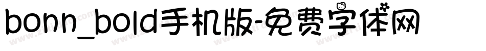 bonn_bold手机版字体转换