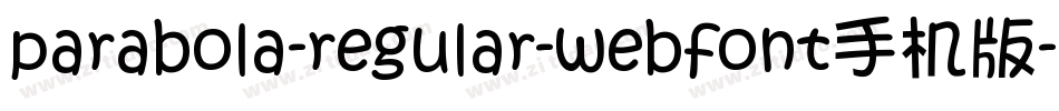 parabola-regular-webfont手机版字体转换