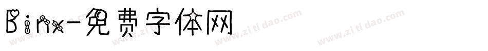 Binx字体转换