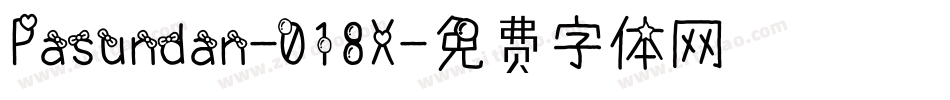 Pasundan-018X字体转换