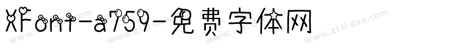 XFont-a759字体转换