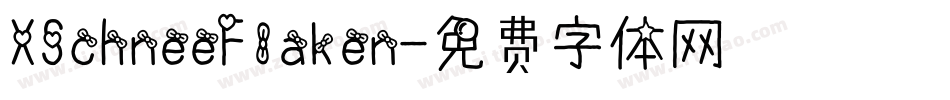 XSchneeFlaken字体转换