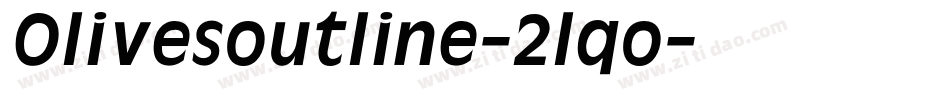 Olivesoutline-2lqo字体转换