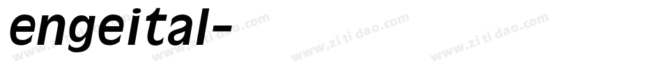 engeital字体转换
