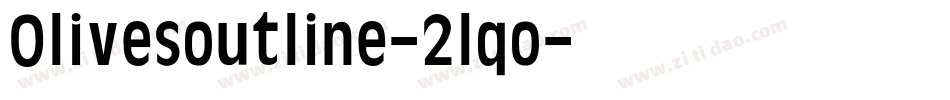 Olivesoutline-2lqo字体转换
