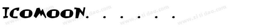 icomoon字体转换