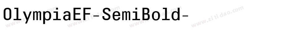 OlympiaEF-SemiBold字体转换