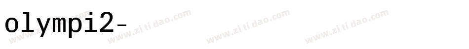 olympi2字体转换
