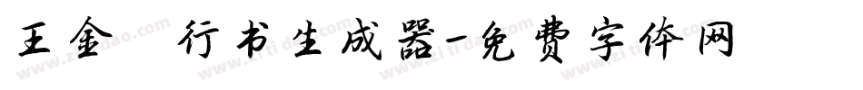王金彦行书生成器字体转换