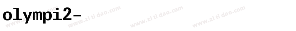 olympi2字体转换