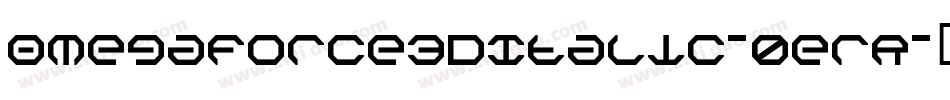 Omegaforce3DItalic-0erR字体转换