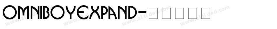 omniboyexpand字体转换
