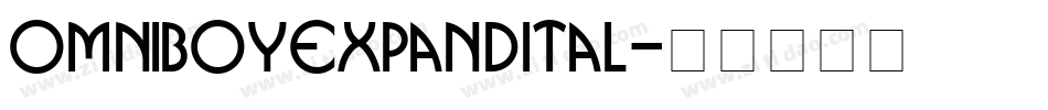 omniboyexpandital字体转换