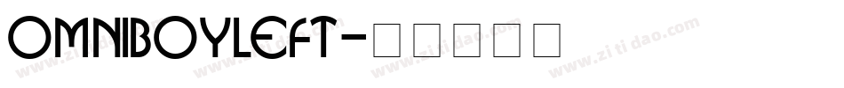 omniboyleft字体转换