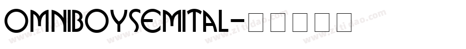 omniboysemital字体转换