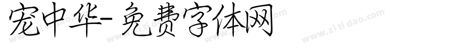 宠中华字体转换