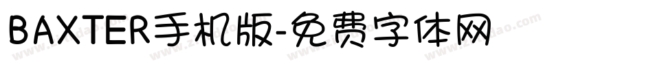 BAXTER手机版字体转换