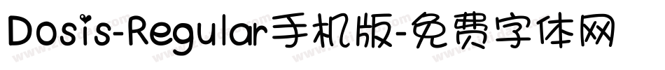 Dosis-Regular手机版字体转换