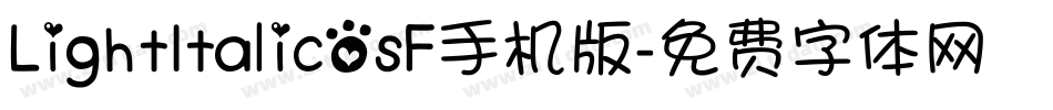 LightItalicOsF手机版字体转换