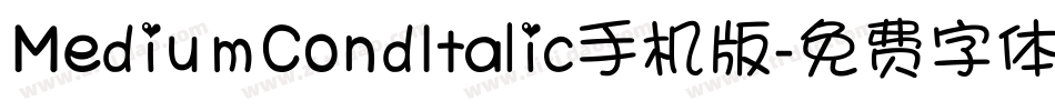 MediumCondItalic手机版字体转换