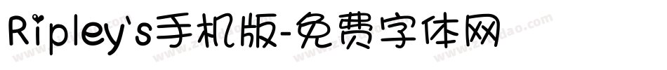 Ripley's手机版字体转换