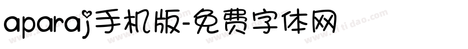 aparaj手机版字体转换