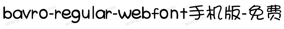 bavro-regular-webfont手机版字体转换