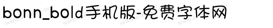 bonn_bold手机版字体转换