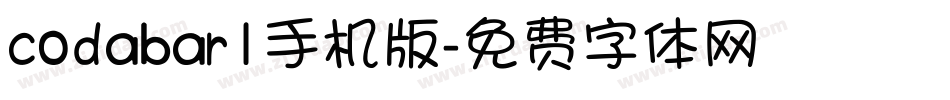codabar1手机版字体转换