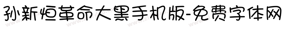 孙新恒革命大黑手机版字体转换