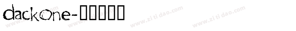 DackOne字体转换