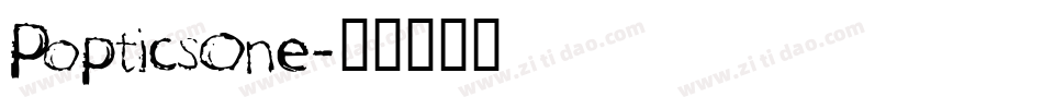 PopticsOne字体转换