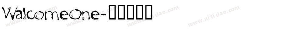 WalcomeOne字体转换