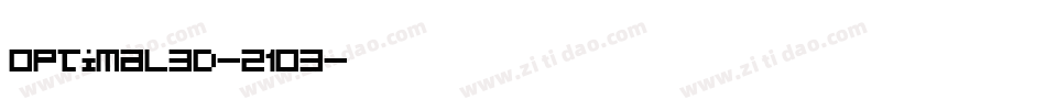 Optimal3D-21O3字体转换