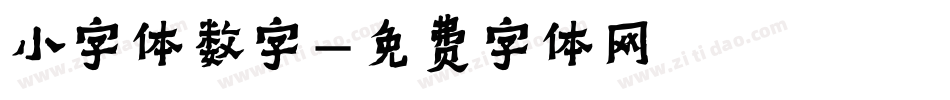 小字体数字字体转换