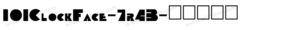 101ClockFace-7r4B字体转换