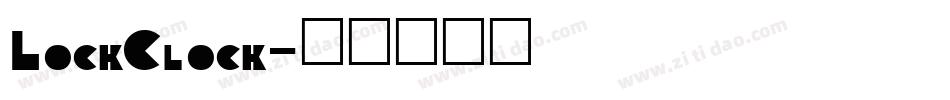 LockClock字体转换