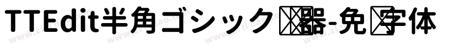 TTEdit半角ゴシック转换器字体转换