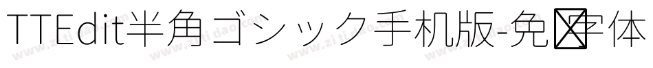 TTEdit半角ゴシック手机版字体转换