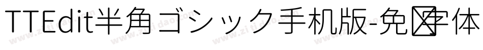 TTEdit半角ゴシック手机版字体转换