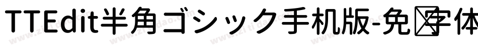 TTEdit半角ゴシック手机版字体转换