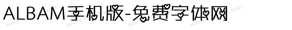 ALBAM手机版字体转换