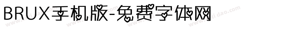 BRUX手机版字体转换