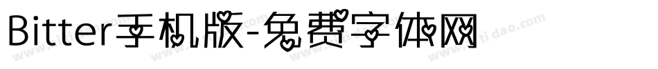 Bitter手机版字体转换