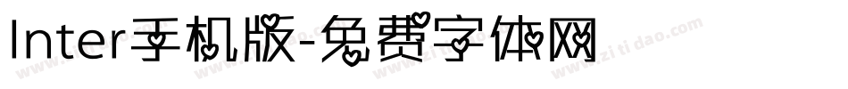 Inter手机版字体转换