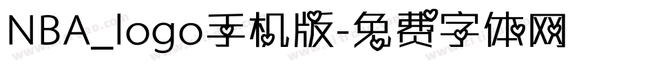 NBA_logo手机版字体转换