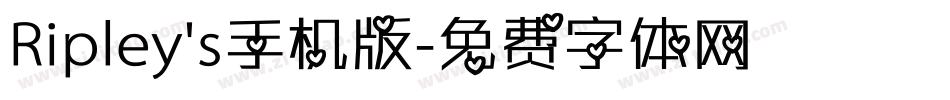 Ripley's手机版字体转换