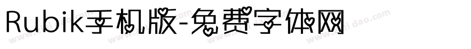 Rubik手机版字体转换